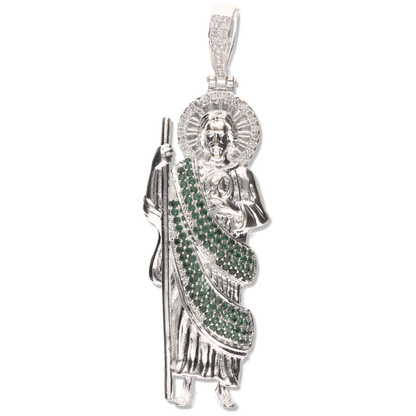 San Judas 3D con Manto con Piedra de Plata 925