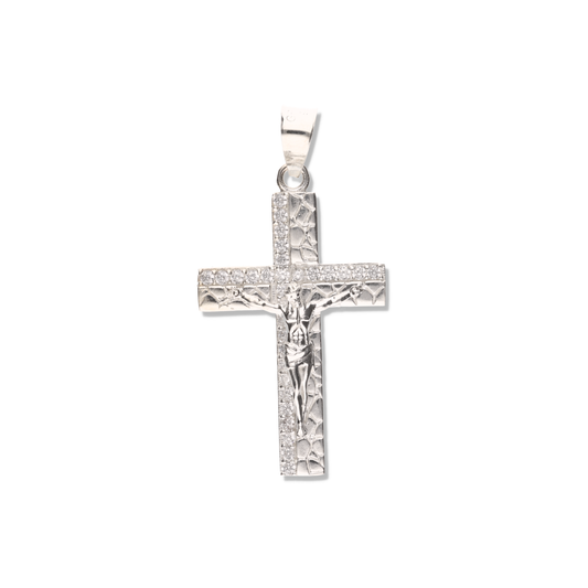 Cruz Cantera Mini con Piedra de Plata 925