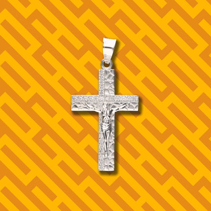 Cruz Cantera Mini con Piedra de Plata 925