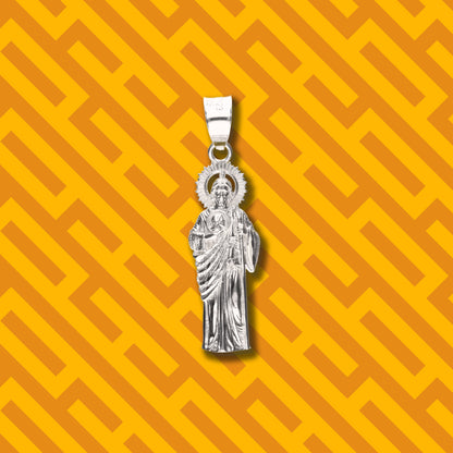 San Judas Corona Solar de Plata 925