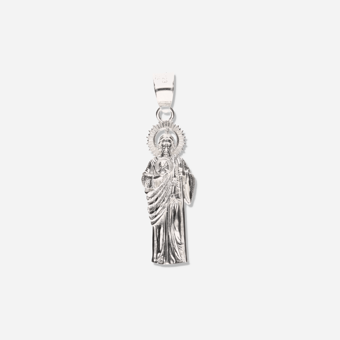 San Judas Corona Solar de Plata 925