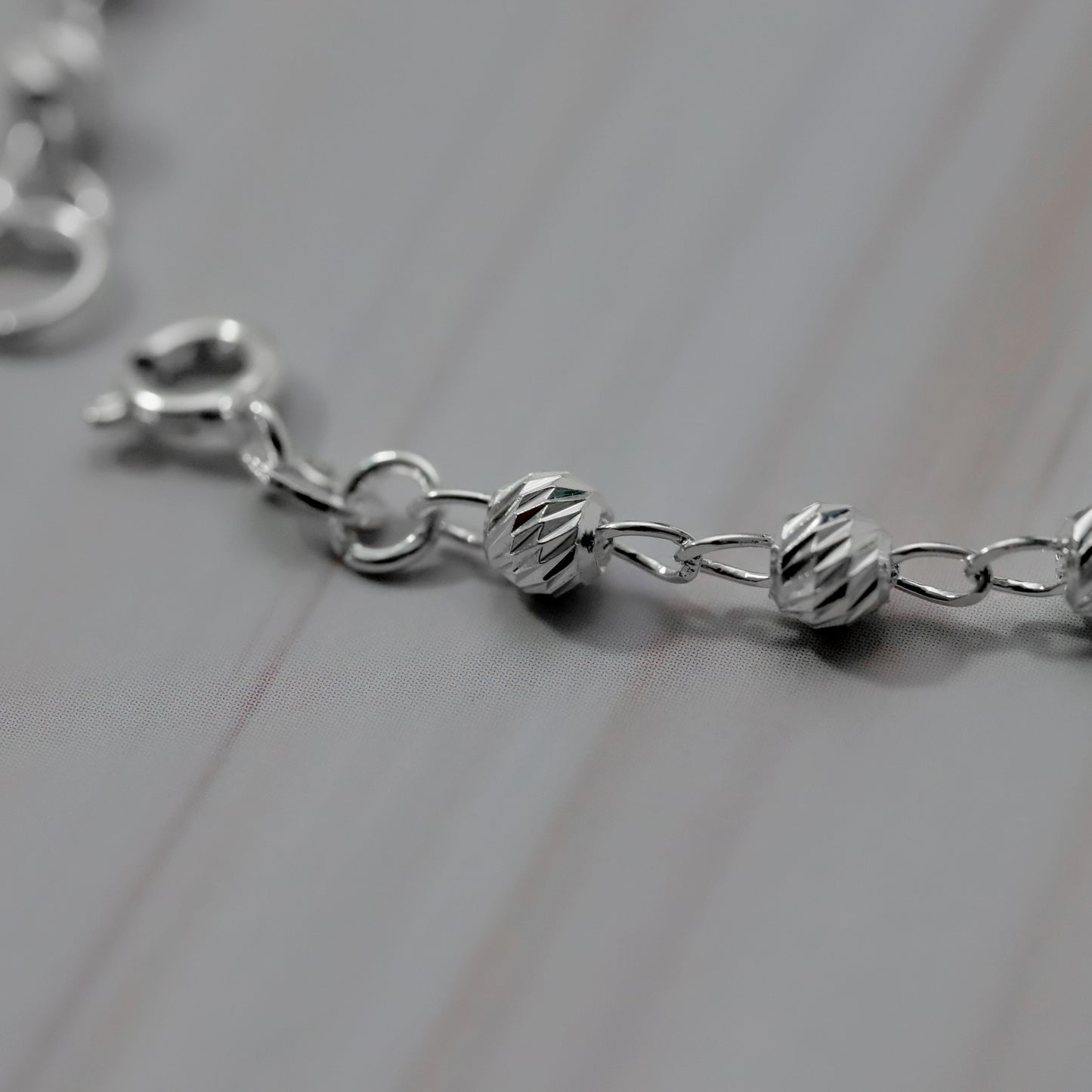 Pulsera Bola Slash de Plata 925