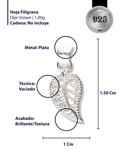 Hola Filigrana de Plata 925