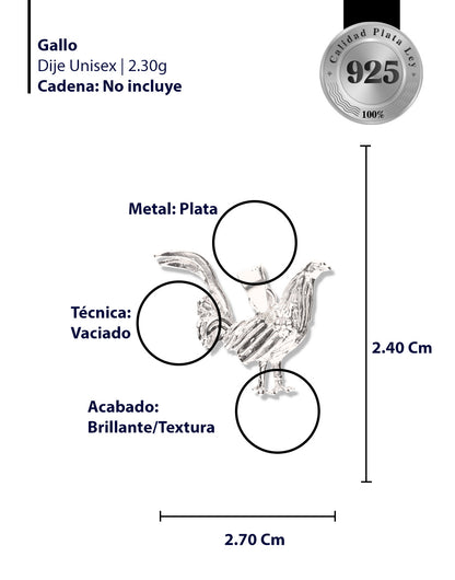 Gallo de Plata 925