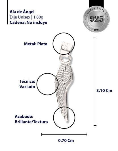 Ala de Ángel de Plata 925