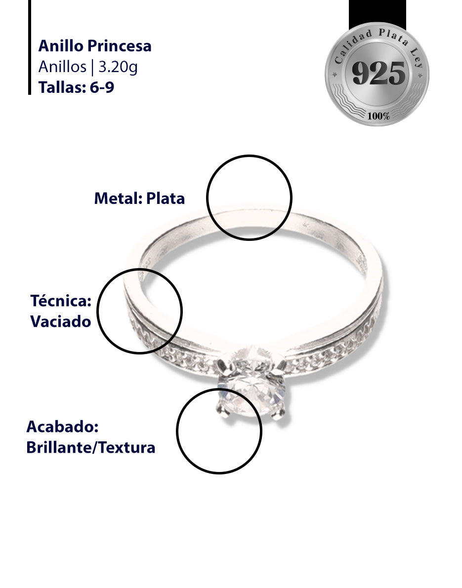 Anillo Princesa de Plata 925