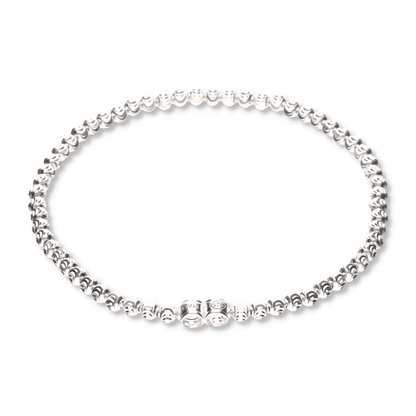 Pulsera Elástica Bola Moon de Plata 925