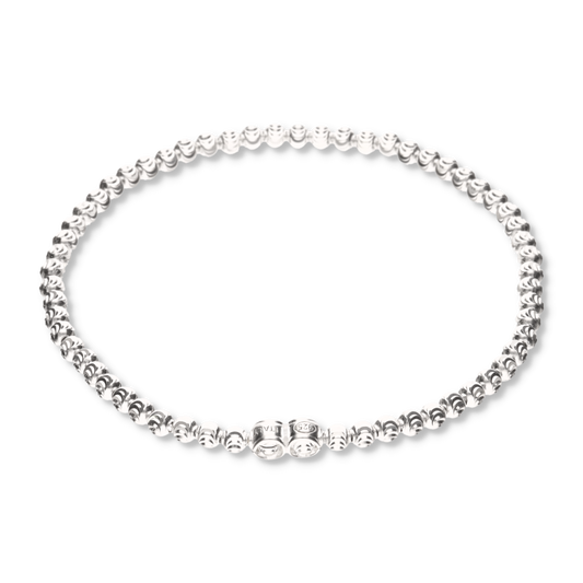 Pulsera Elástica Bola Moon de Plata 925