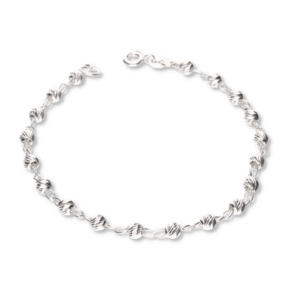 Pulsera Bola Slash de Plata 925