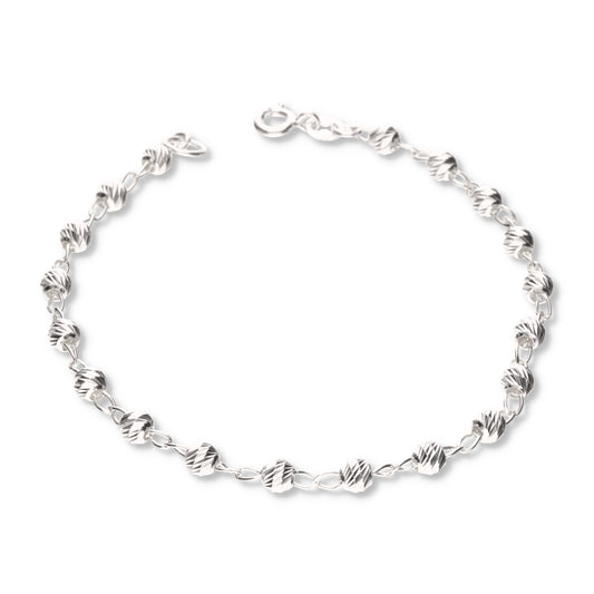 Pulsera Bola Slash de Plata 925